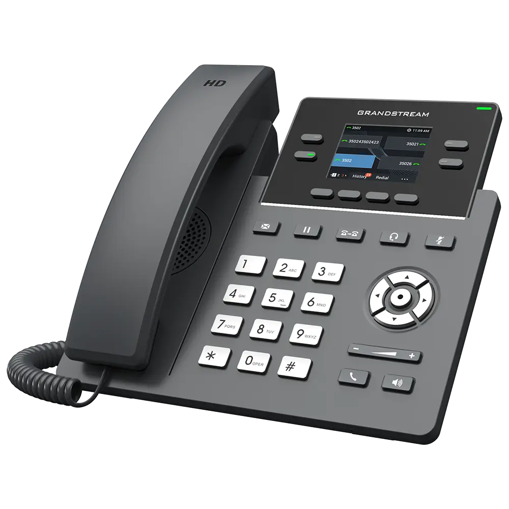 Grandstream GRP2612W Professional 2-Line Wi-Fi IP Phone with Dual-Band Wireless Connectivity
