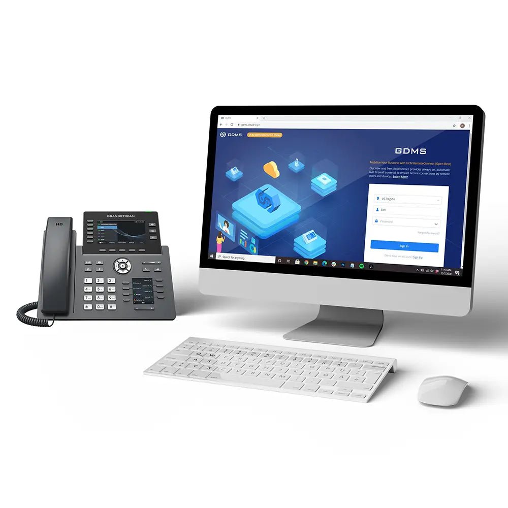Grandstream GRP2616 Professional 6-Line IP Phone with Dual LCD Displays and Integrated Wi-Fi