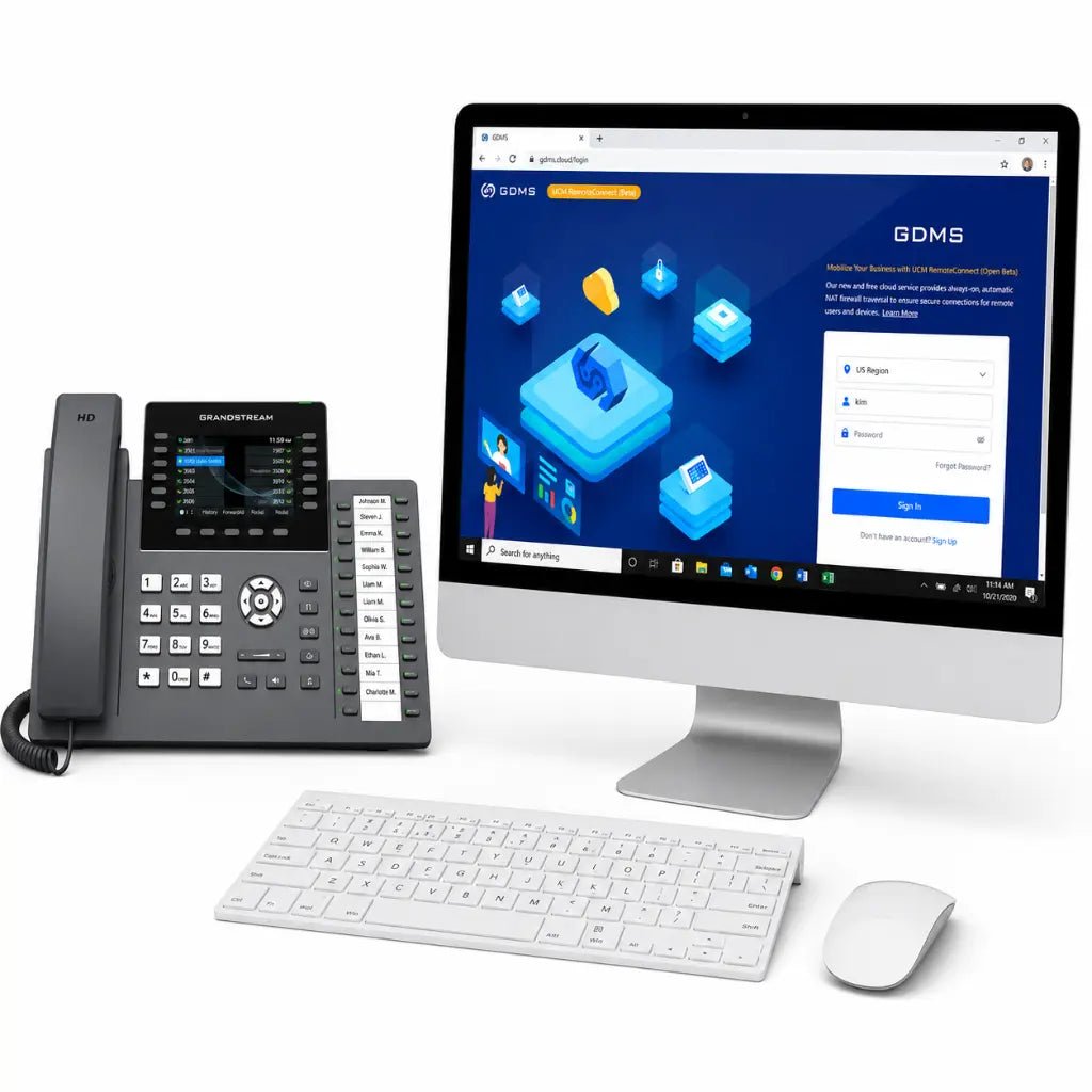 Grandstream GRP2636 12-Line Professional IP Phone with Integrated Wi-Fi and PoE Support