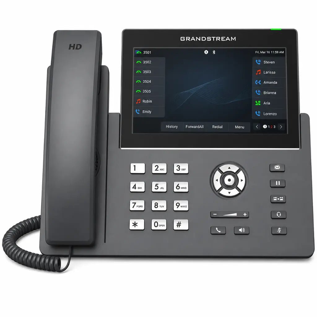 Grandstream GRP2670 12-Line Professional IP Phone with 7-Inch Color Touchscreen