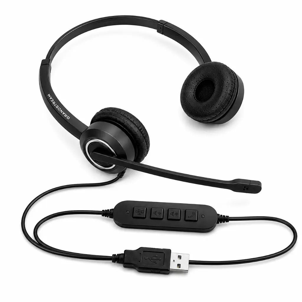Grandstream GUV3000 Professional HD USB Headset with Noise-Cancelling Microphone for PC and IP Phones