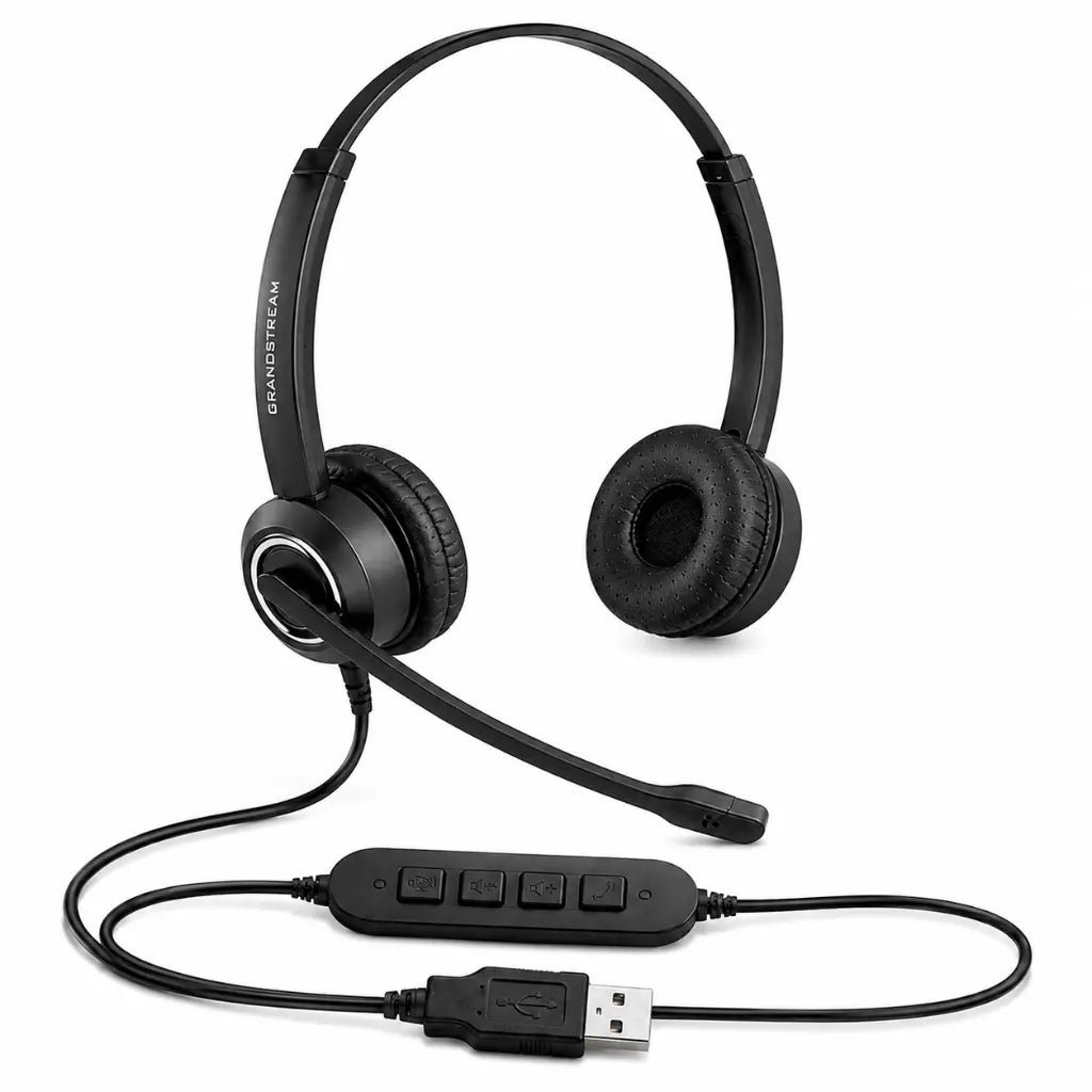 Grandstream GUV3000 Professional HD USB Headset with Noise-Cancelling Microphone for PC and IP Phones