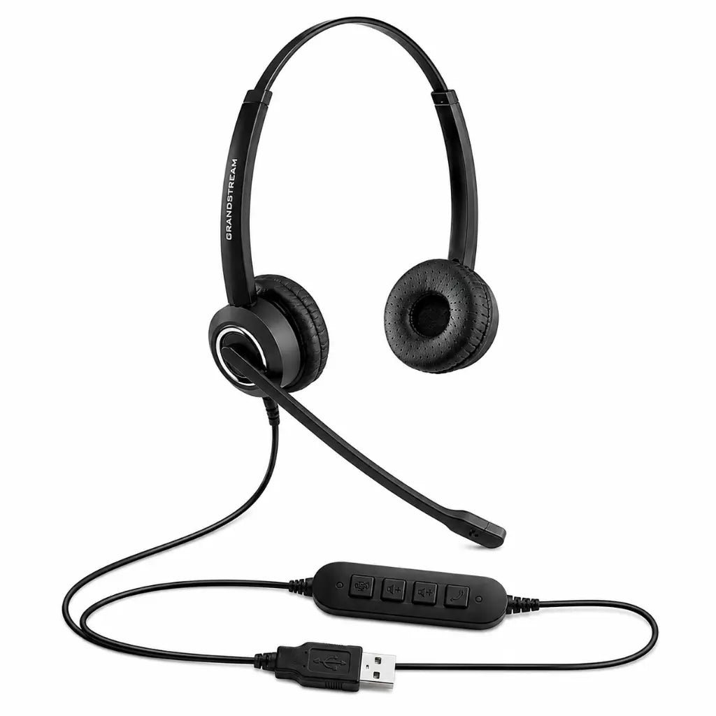 Grandstream GUV3000 Professional HD USB Headset with Noise-Cancelling Microphone for PC and IP Phones