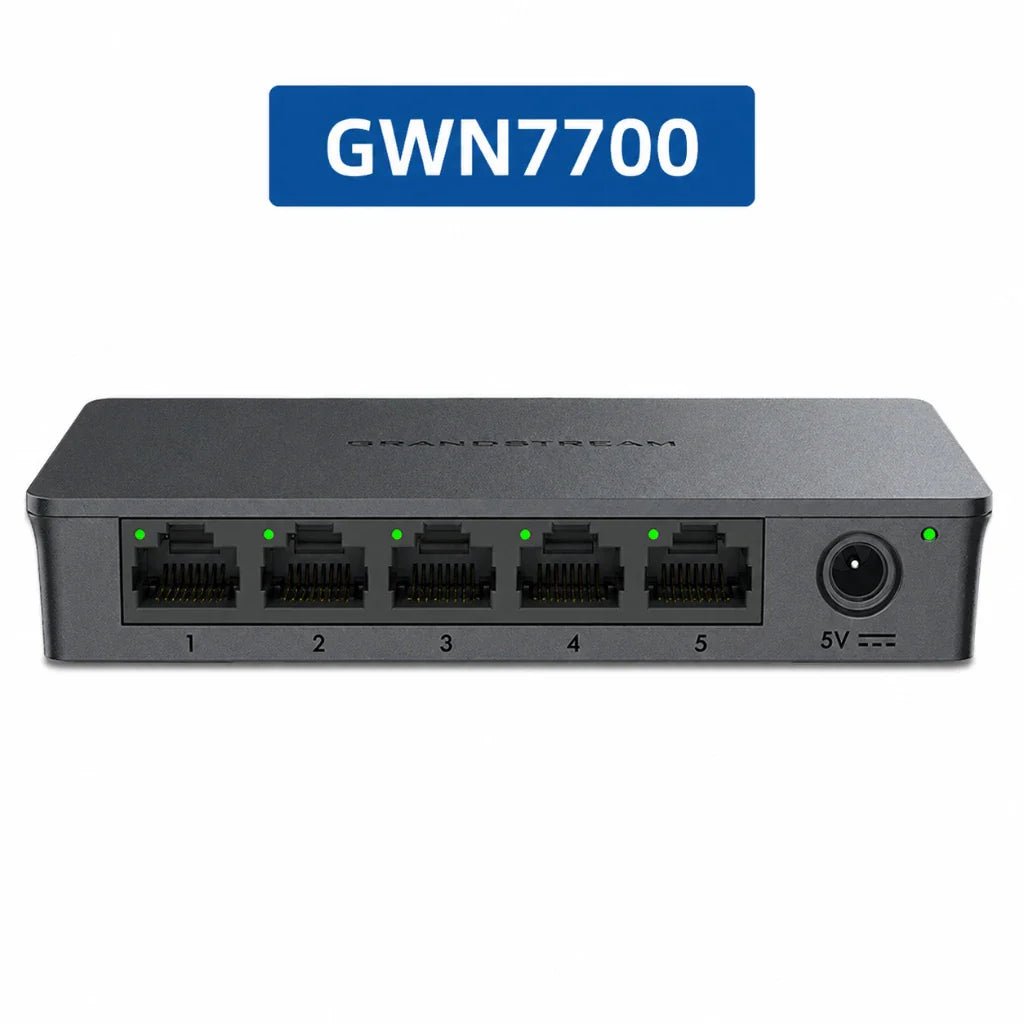 Grandstream GWN7700 5-Port Gigabit Desktop Unmanaged Network Switch