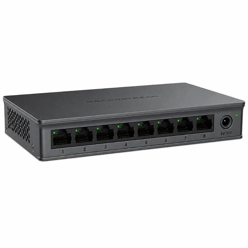 Grandstream GWN7701 8-Port Gigabit Ethernet Unmanaged Network Switch - High-Performance Desktop Connectivity
