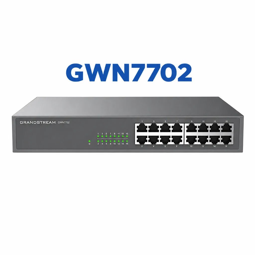 Grandstream GWN7702 16-Port Gigabit Unmanaged Network Switch - High-Performance Networking for Home and Small Business