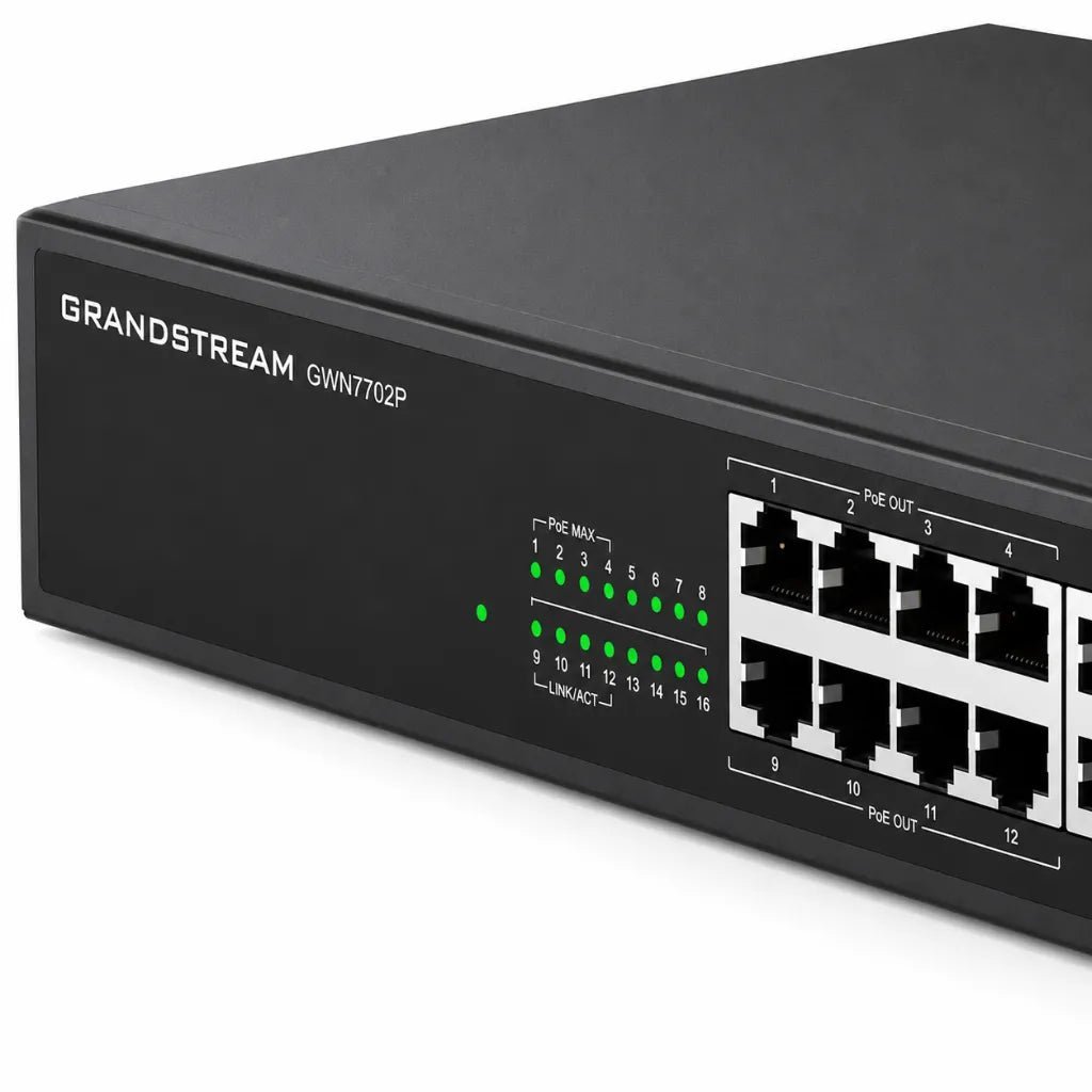 Grandstream GWN7702P 16-Port Gigabit PoE+ Unmanaged Network Switch