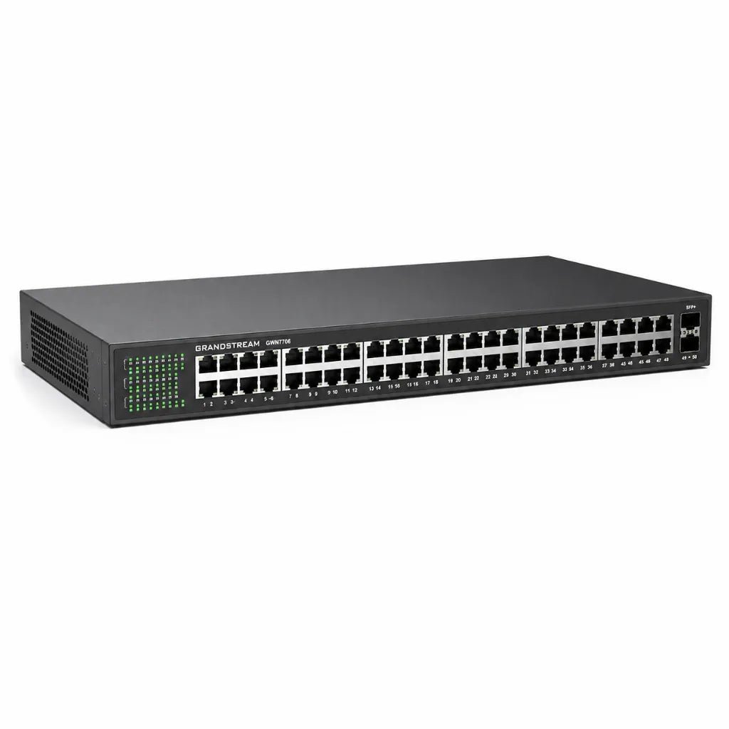 Grandstream GWN7706 48-Port Gigabit Ethernet Network Switch with 2 SFP Uplink Ports