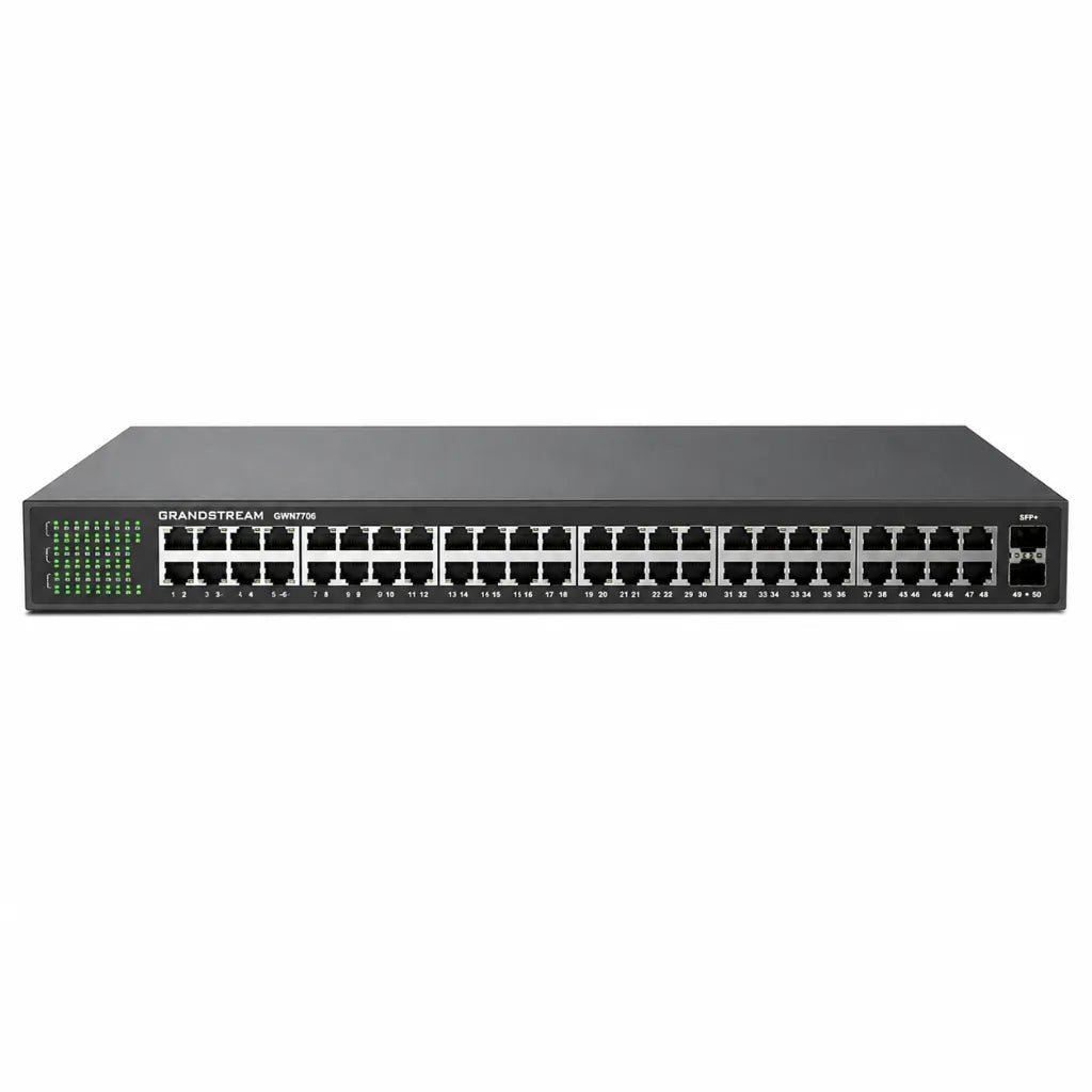 Grandstream GWN7706 48-Port Gigabit Ethernet Network Switch with 2 SFP Uplink Ports