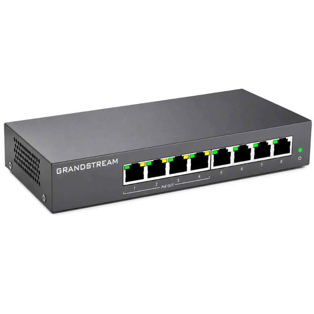 Grandstream GWN7711P 8-Port Layer 2 Lite Managed Gigabit PoE+ Switch