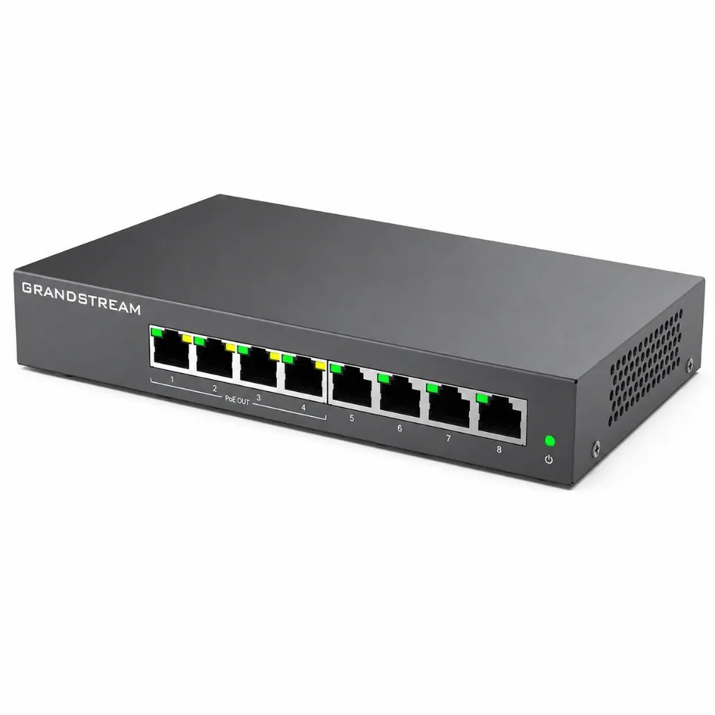 Grandstream GWN7711P 8-Port Layer 2 Lite Managed Gigabit PoE+ Switch