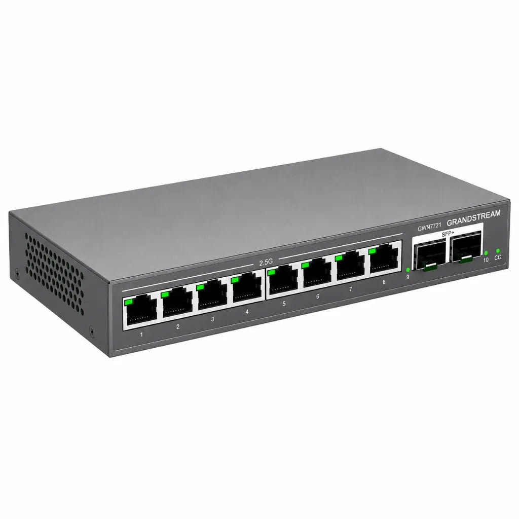 Grandstream GWN7721 8-Port Layer 2 Lite Managed 2.5 Gigabit Ethernet Network Switch