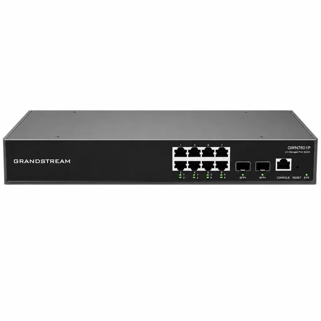 Grandstream GWN7801P 8-Port Layer 2+ Managed PoE Gigabit Network Switch