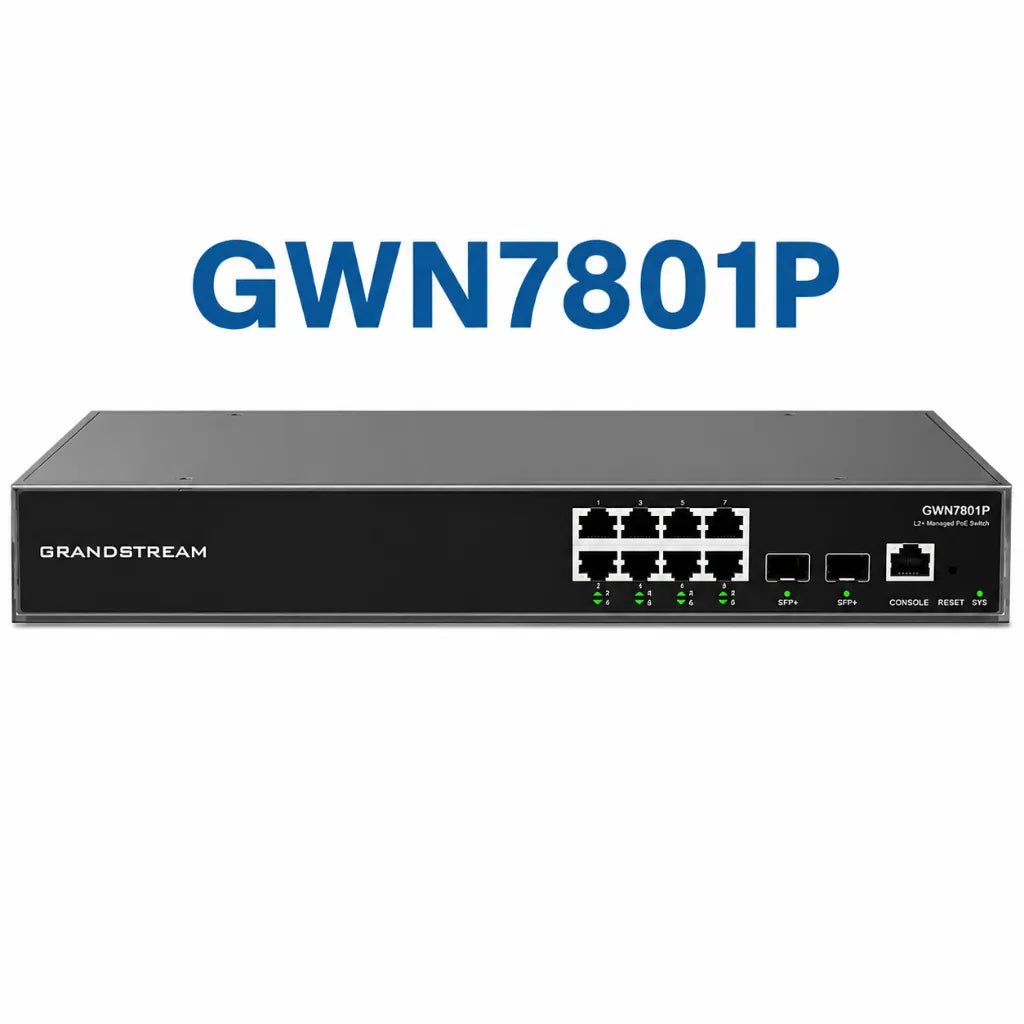 Grandstream GWN7801P 8-Port Layer 2+ Managed PoE Gigabit Network Switch
