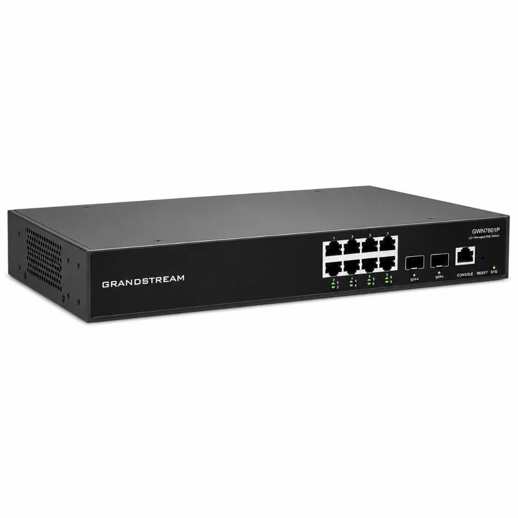 Grandstream GWN7801P 8-Port Layer 2+ Managed PoE Gigabit Network Switch