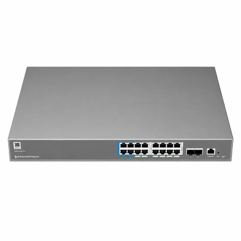 Grandstream GWN7802P 16-Port Gigabit Layer 2++ Managed PoE+ Network Switch
