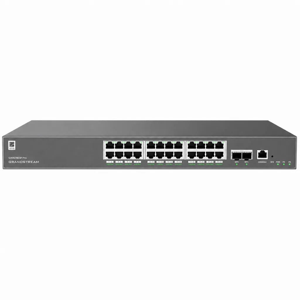 Grandstream GWN7803 Pro 24-Port Layer 2++ Managed Gigabit Switch with 4x 10G SFP+ Uplinks