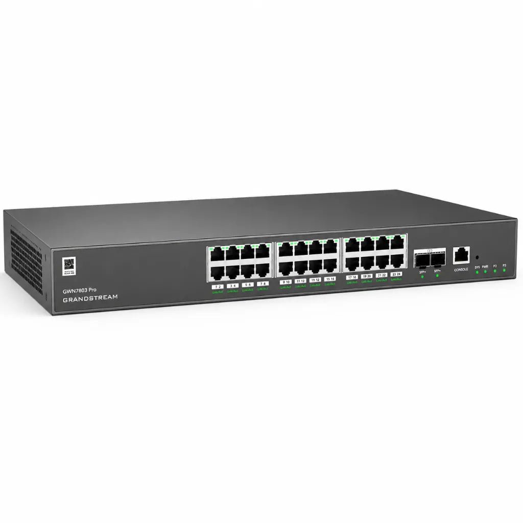 Grandstream GWN7803 Pro 24-Port Layer 2++ Managed Gigabit Switch with 4x 10G SFP+ Uplinks