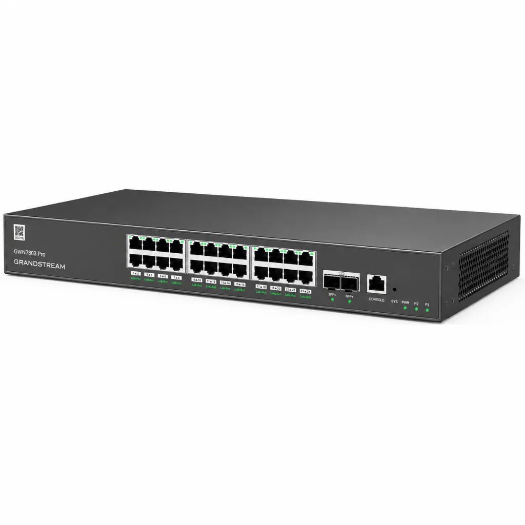 Grandstream GWN7803 Pro 24-Port Layer 2++ Managed Gigabit Switch with 4x 10G SFP+ Uplinks