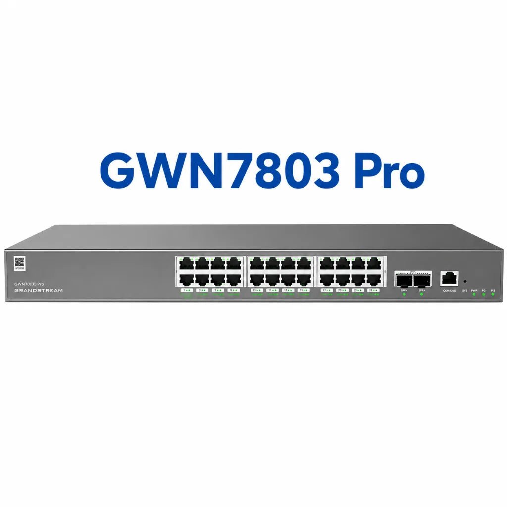 Grandstream GWN7803 Pro 24-Port Layer 2++ Managed Gigabit Switch with 4x 10G SFP+ Uplinks