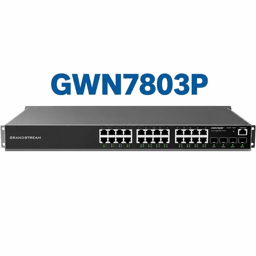Grandstream GWN7803P 24-Port Layer 2+ Managed PoE+ Gigabit Network Switch