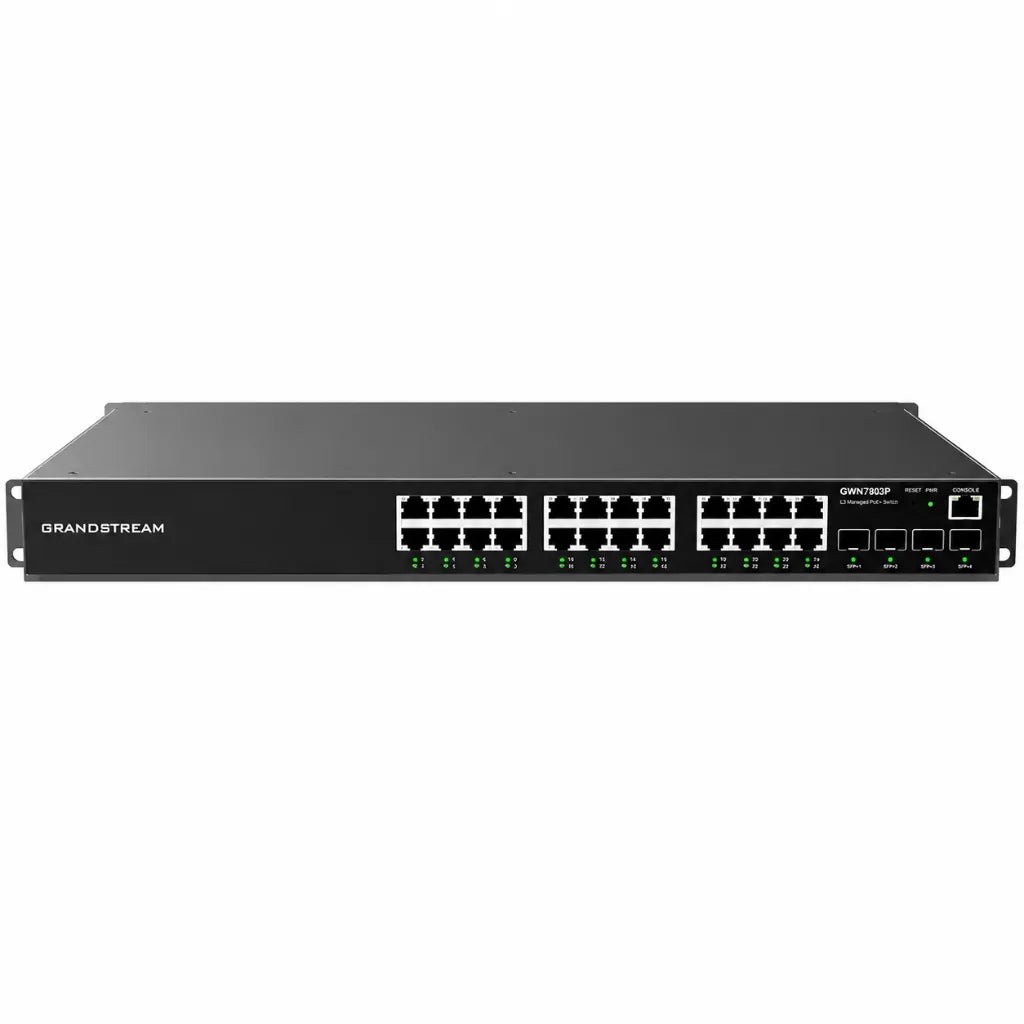 Grandstream GWN7803P 24-Port Layer 2+ Managed PoE+ Gigabit Network Switch