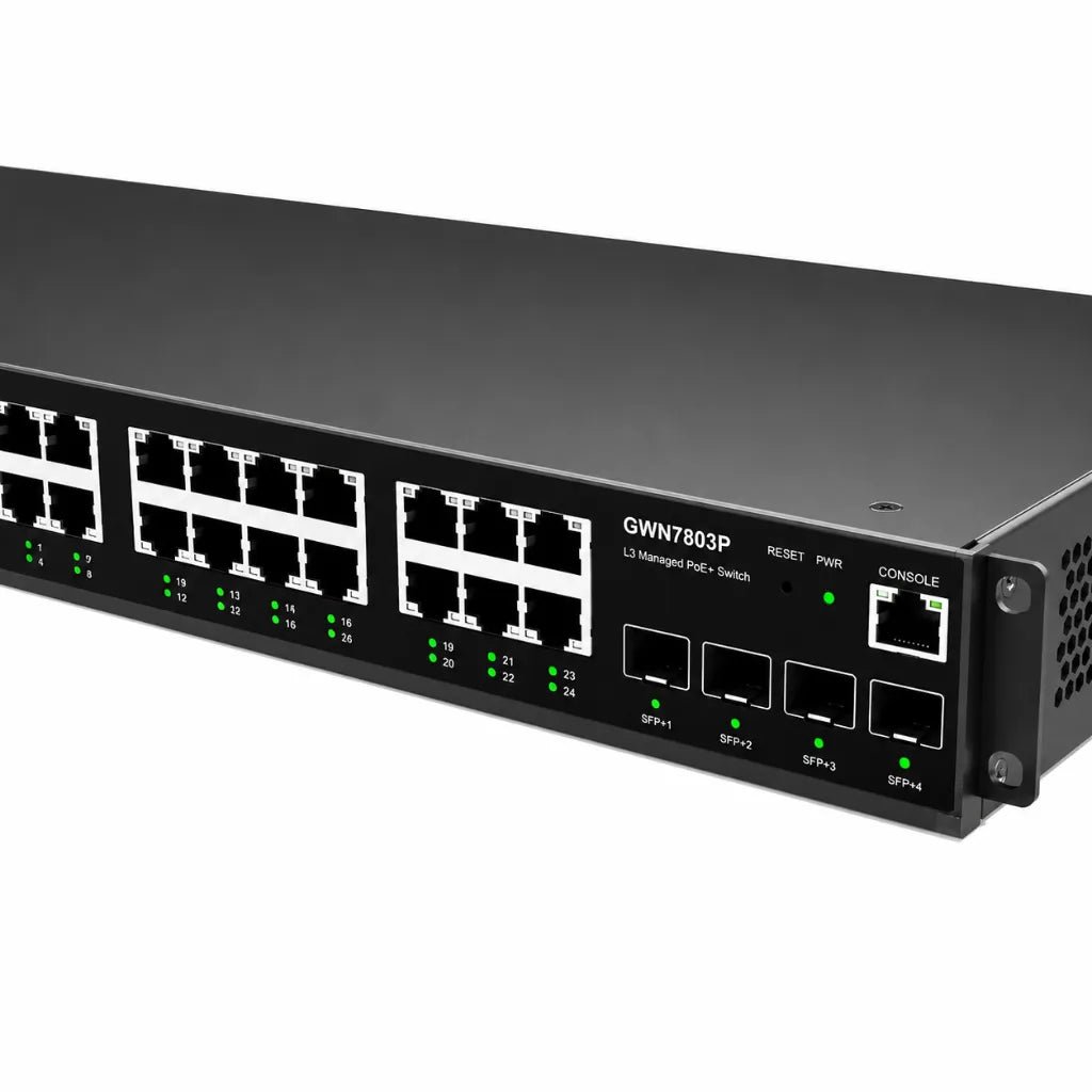Grandstream GWN7803P 24-Port Layer 2+ Managed PoE+ Gigabit Network Switch