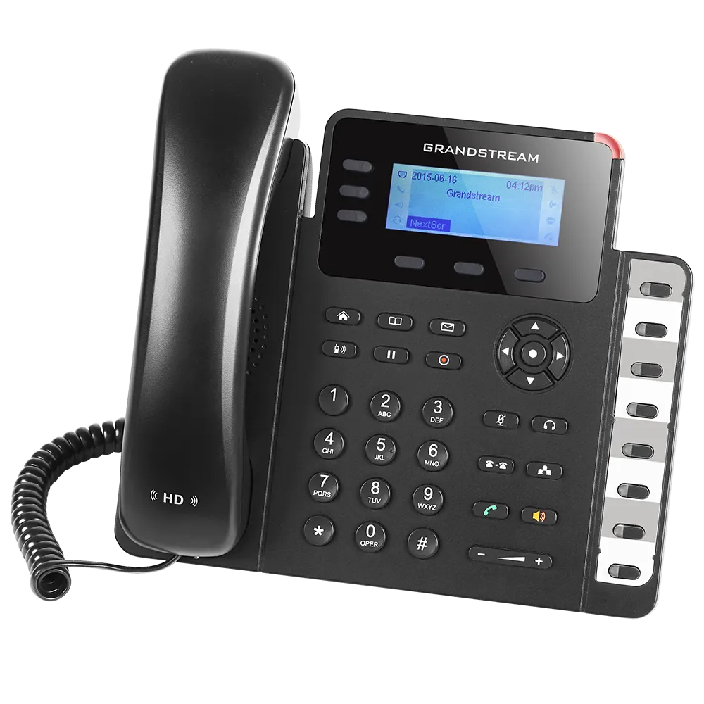 Grandstream GXP1630 3-Line Gigabit IP Phone with HD Audio and Integrated PoE for Small Business VoIP