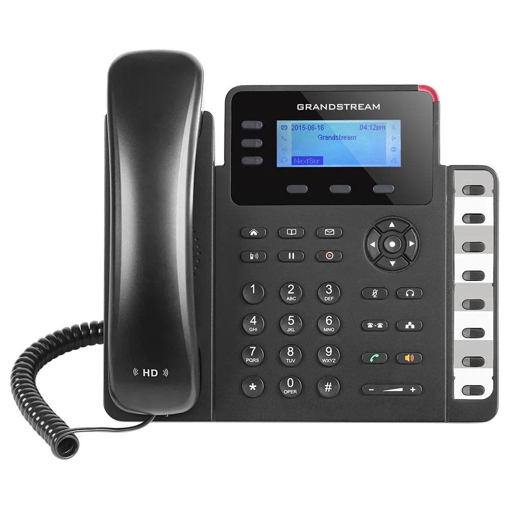 Grandstream GXP1630 3-Line Gigabit IP Phone with HD Audio and Integrated PoE for Small Business VoIP