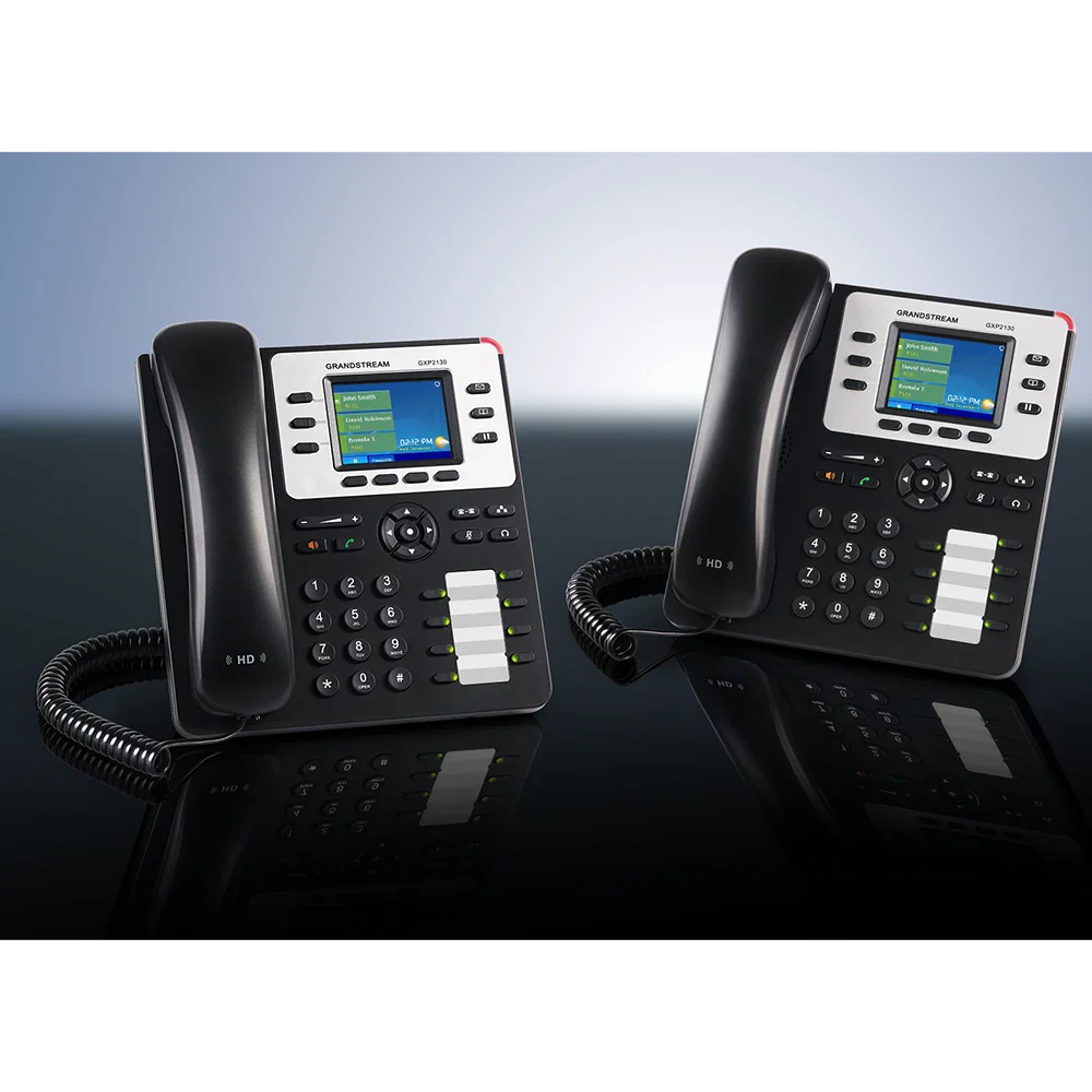 Grandstream GXP2130 Enterprise IP Phone with HD Audio and Color Display for SIP PBX Systems