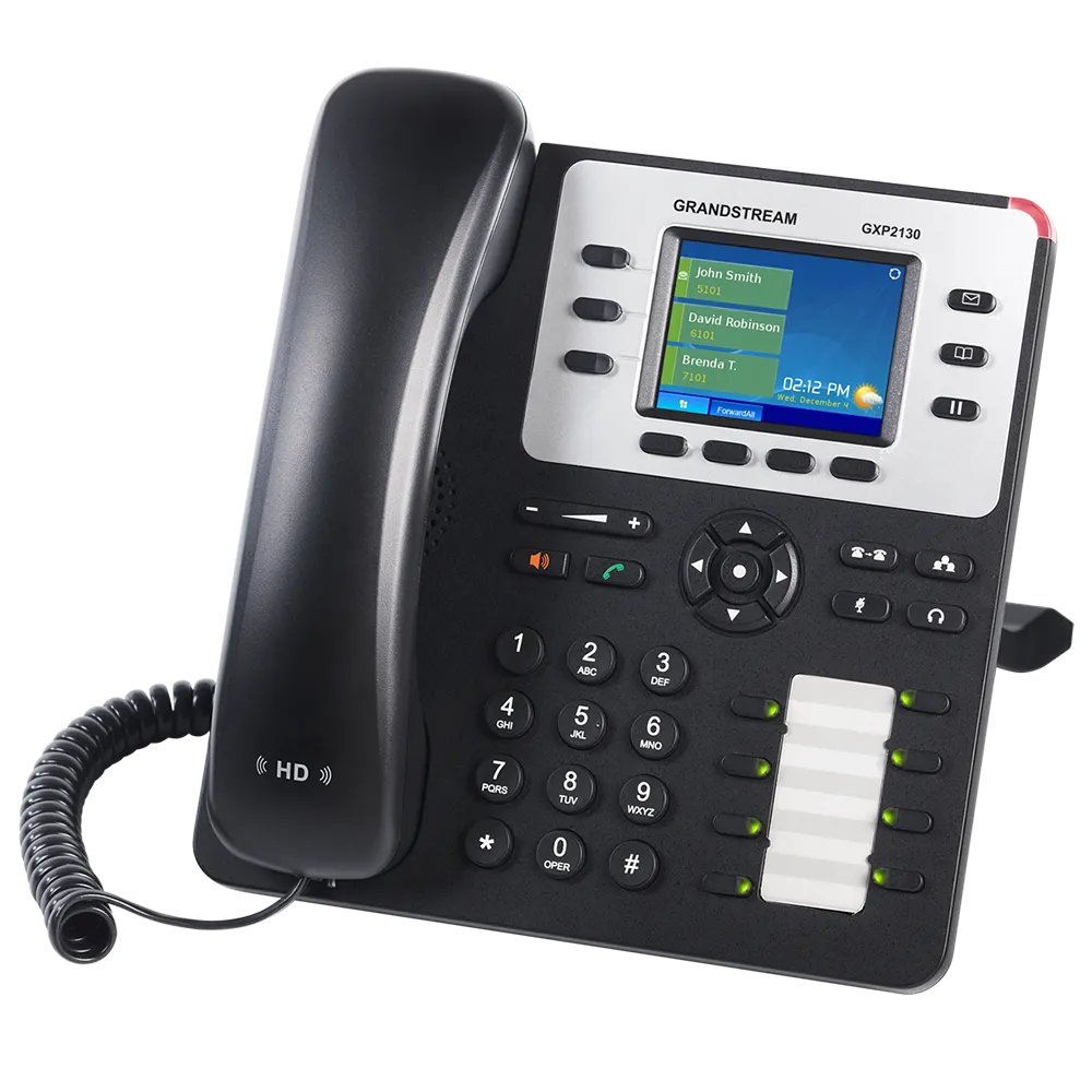 Grandstream GXP2130 Enterprise IP Phone with HD Audio and Color Display for SIP PBX Systems