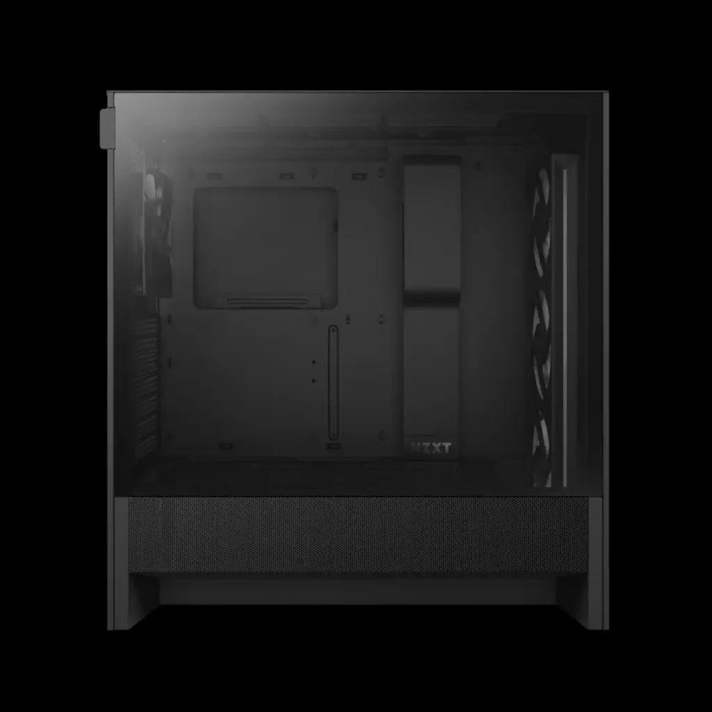 NZXT H5 Flow RGB ATX Mid-Tower Gaming Case with Tempered Glass Panel - Black