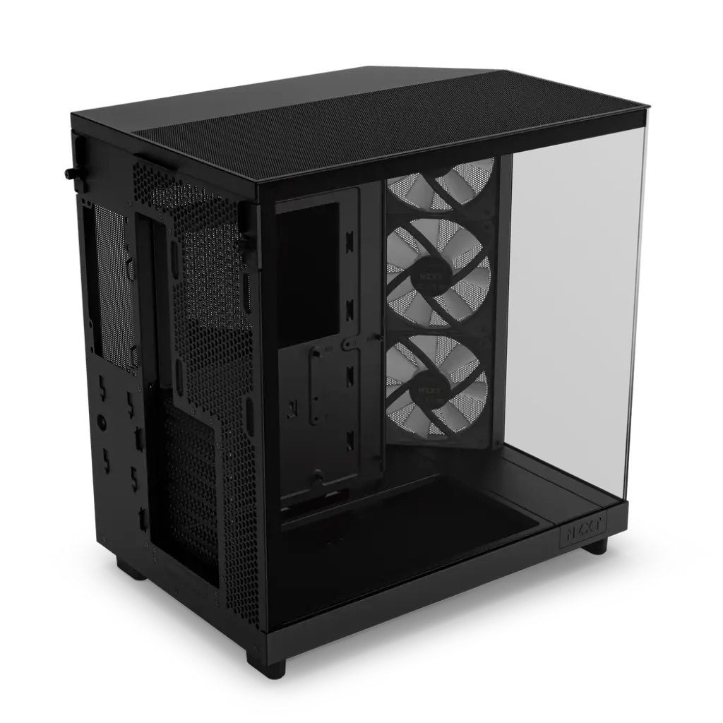 NZXT H6 Flow RGB Compact Dual-Chamber Mid-Tower PC Gaming Case with Tempered Glass