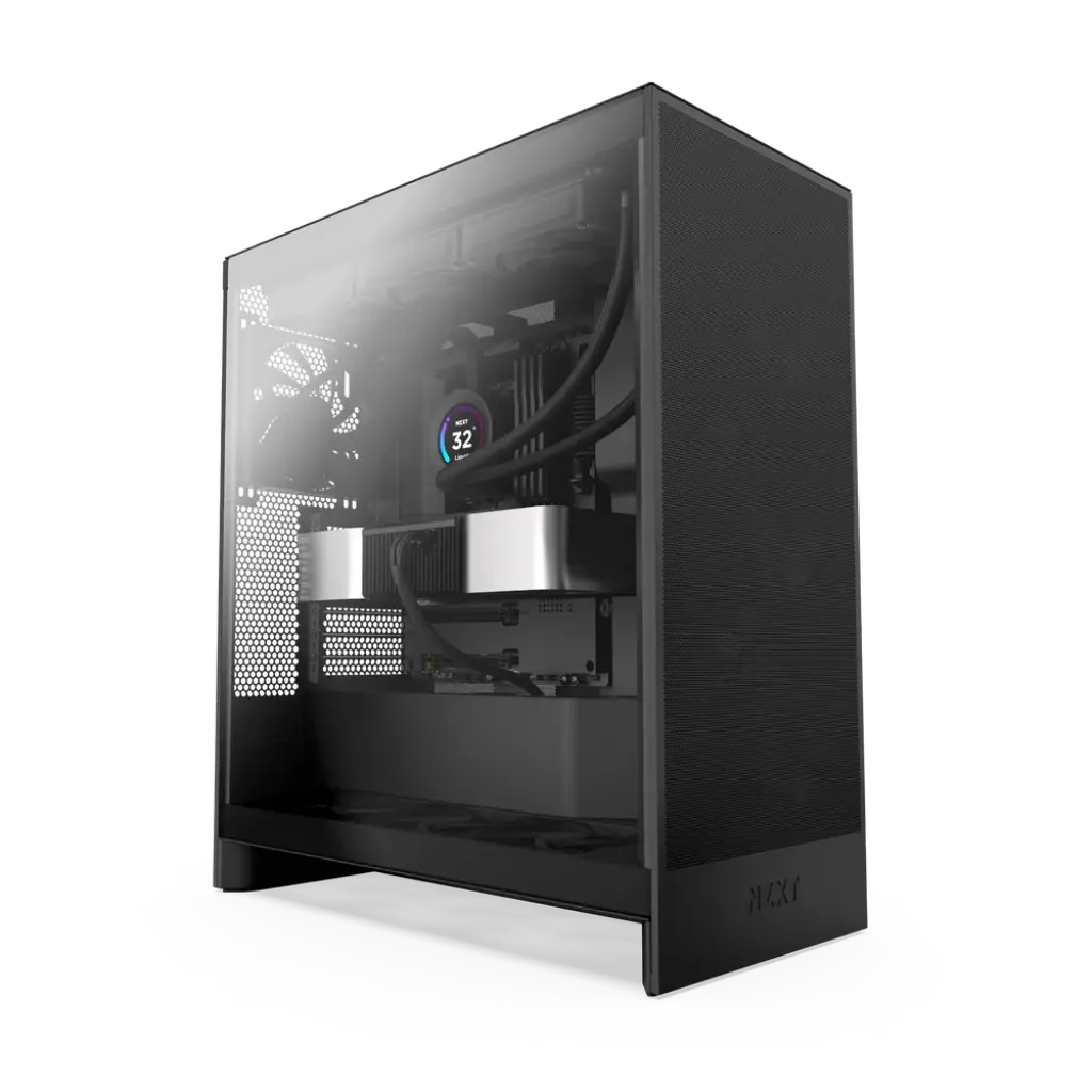 NZXT H7 Flow Premium Tempered Glass Compact Mid-Tower ATX High-Airflow PC Gaming Case
