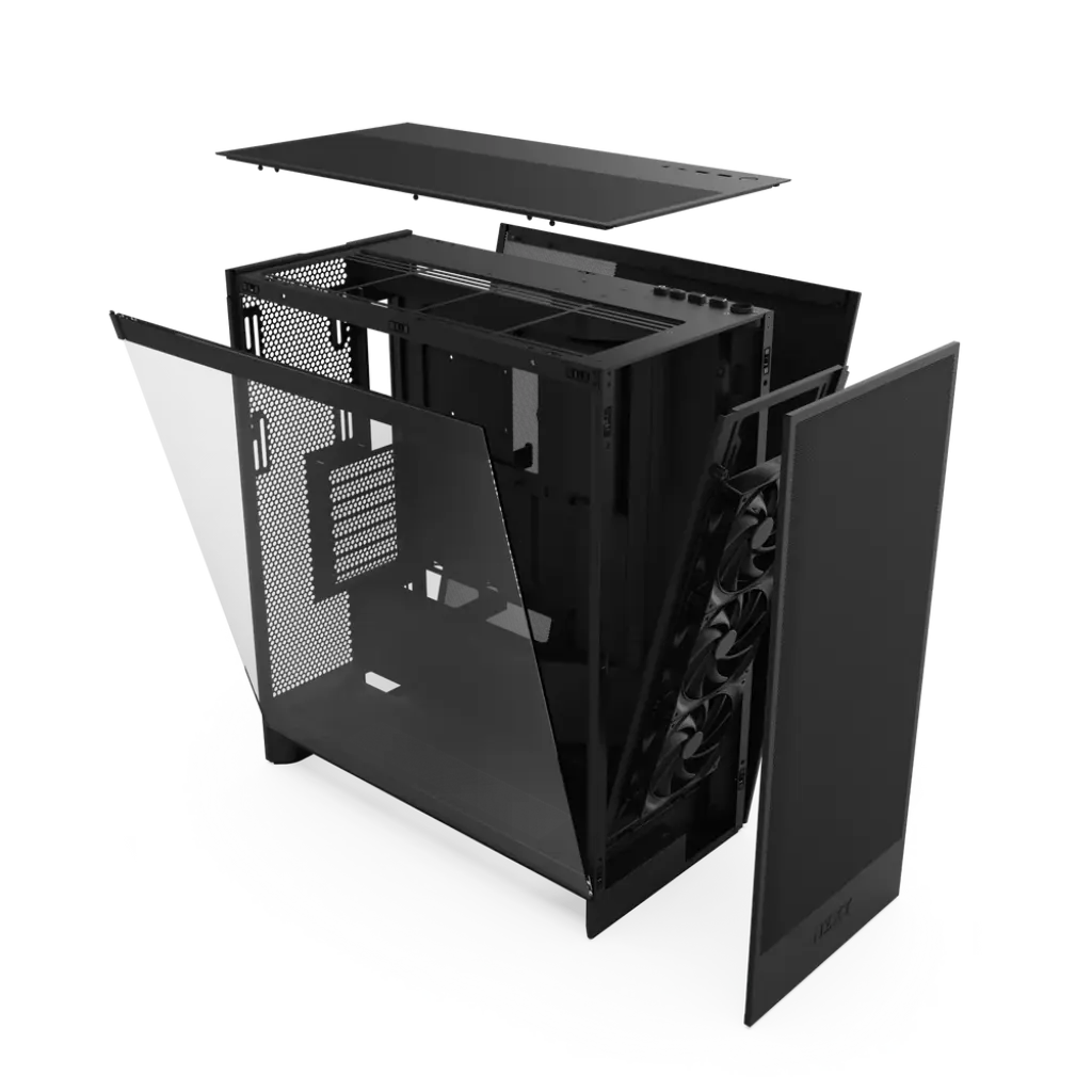 NZXT H7 Flow Premium Tempered Glass Compact Mid-Tower ATX High-Airflow PC Gaming Case