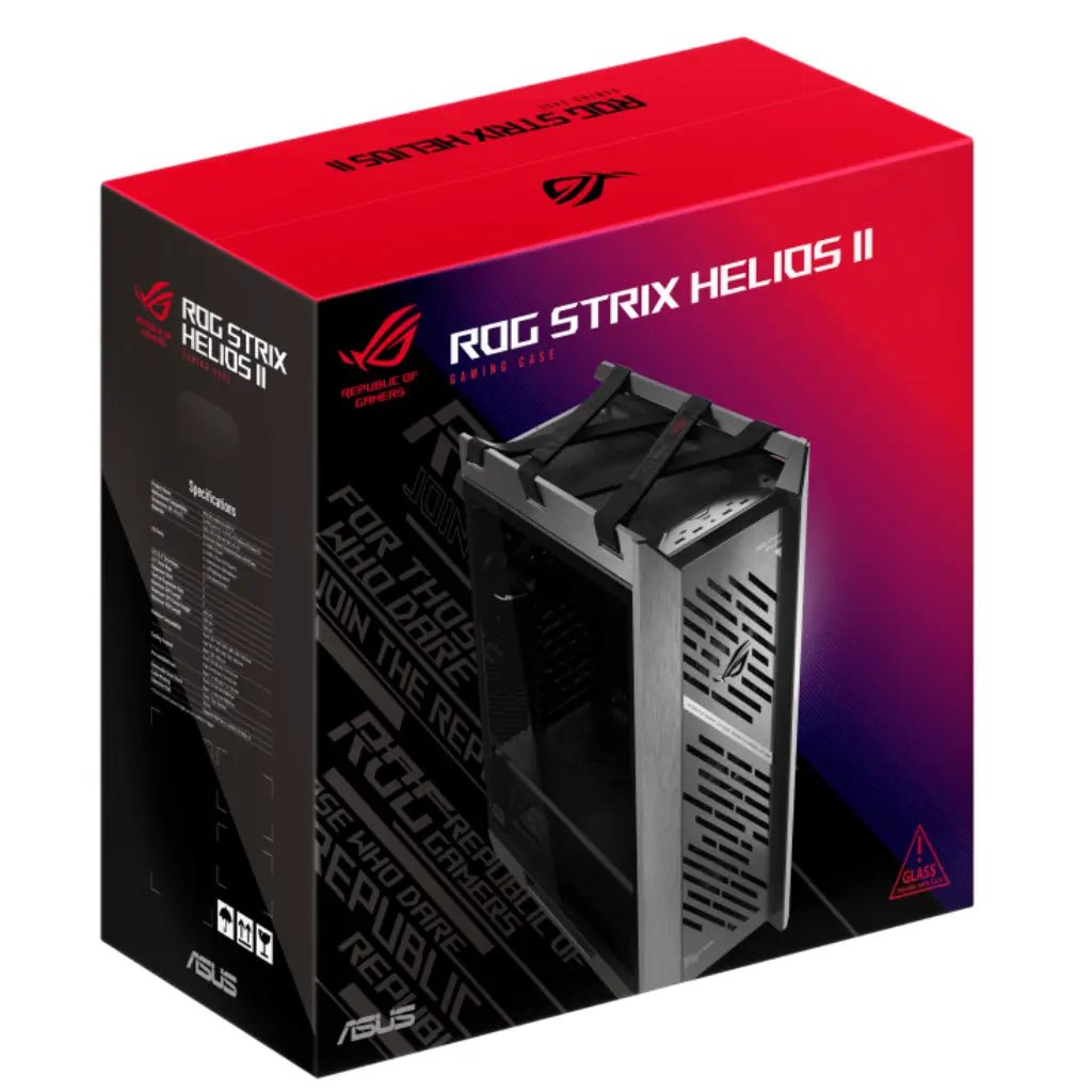 ASUS ROG Strix Helios II GX601S EATX Mid-Tower Gaming Case with Dual Tempered Glass Panels and Aura Sync RGB