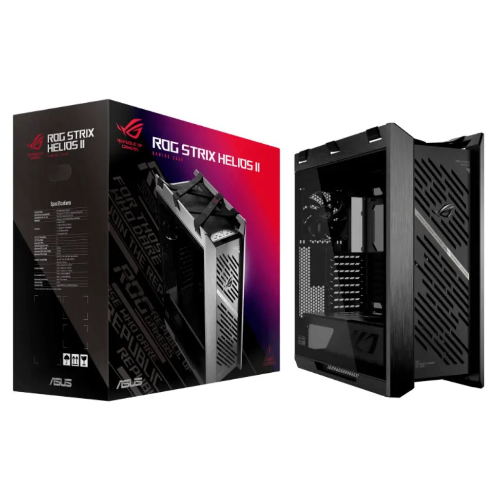 ASUS ROG Strix Helios II GX601S EATX Mid-Tower Gaming Case with Dual Tempered Glass Panels and Aura Sync RGB