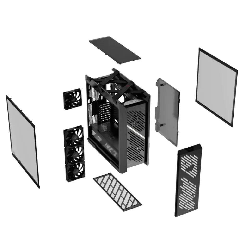 ASUS ROG Strix Helios II GX601S EATX Mid-Tower Gaming Case with Dual Tempered Glass Panels and Aura Sync RGB