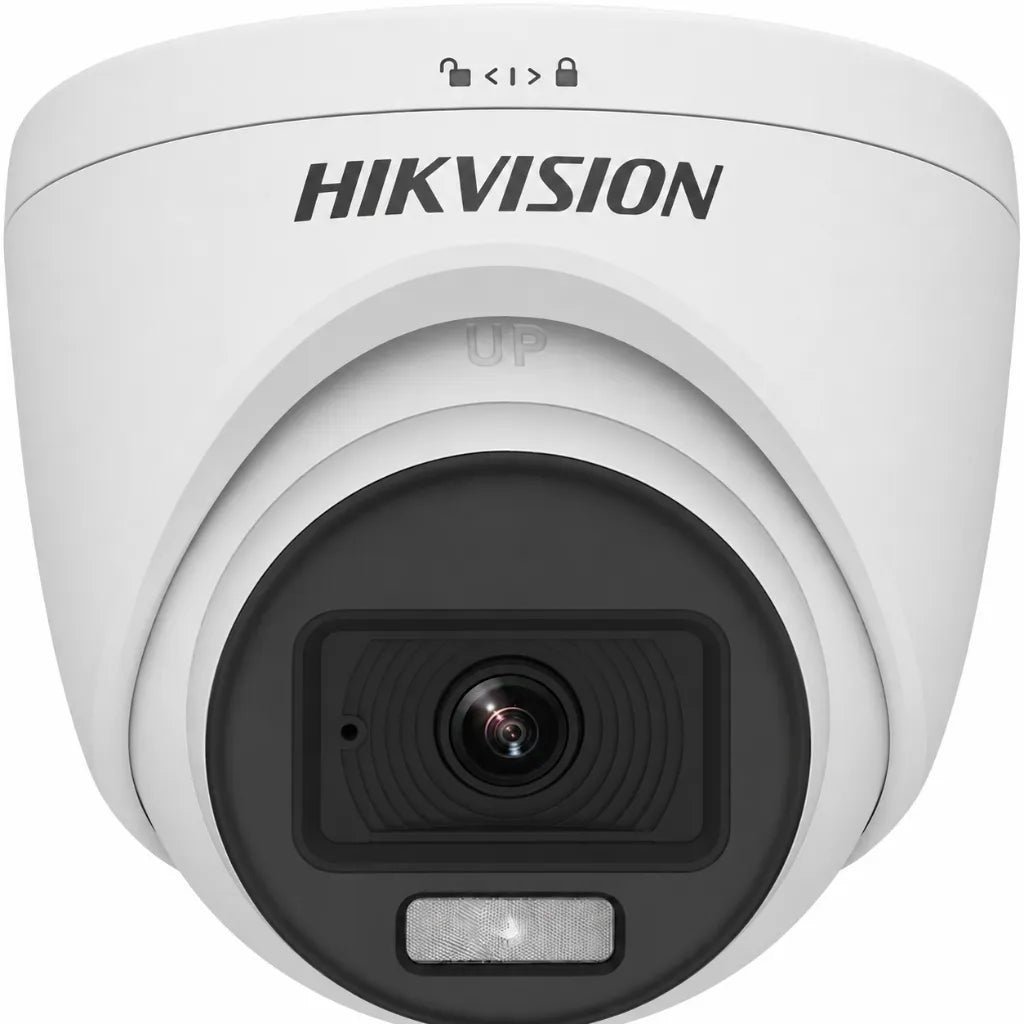 Hikvision 2MP ColorVu Audio Turret CCTV Camera with Full-Time Color Imaging (DS-2CE70DF0T-PFS)