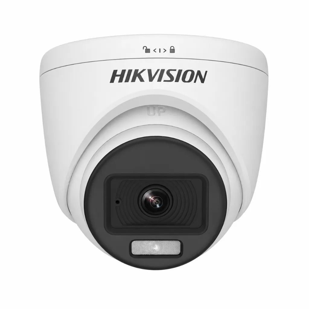 Hikvision 2MP ColorVu Audio Turret CCTV Camera with Full-Time Color Imaging (DS-2CE70DF0T-PFS)