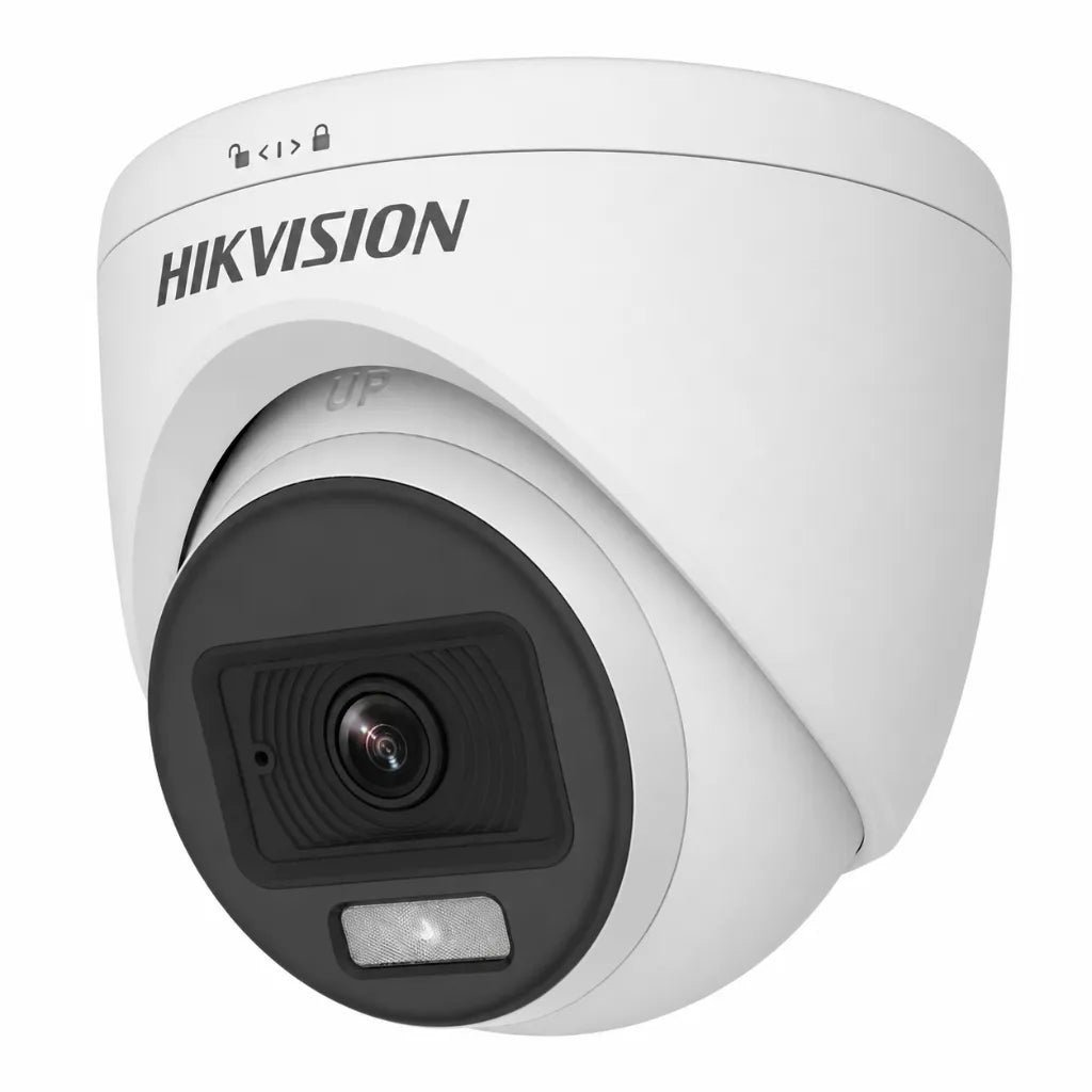 Hikvision 2MP ColorVu Audio Turret CCTV Camera with Full-Time Color Imaging (DS-2CE70DF0T-PFS)