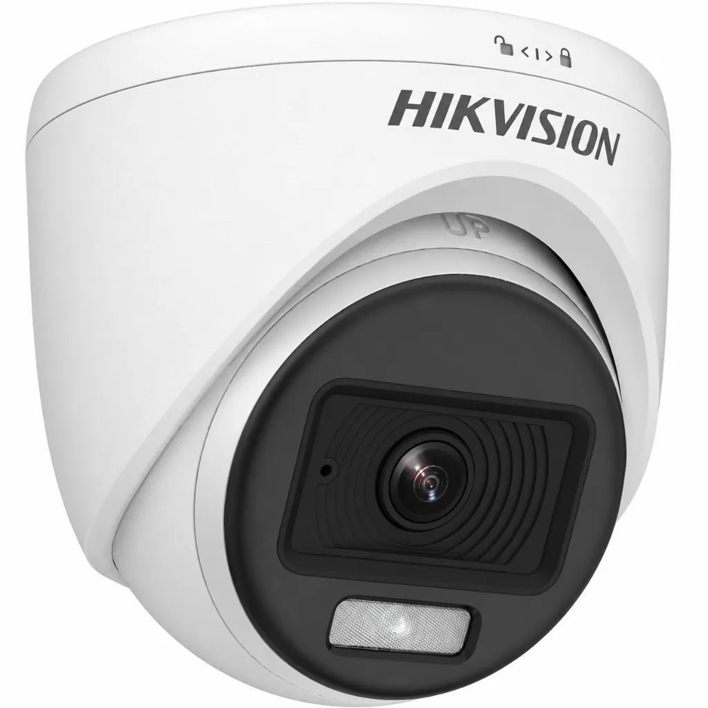 Hikvision 2MP ColorVu Audio Turret CCTV Camera with Full-Time Color Imaging (DS-2CE70DF0T-PFS)