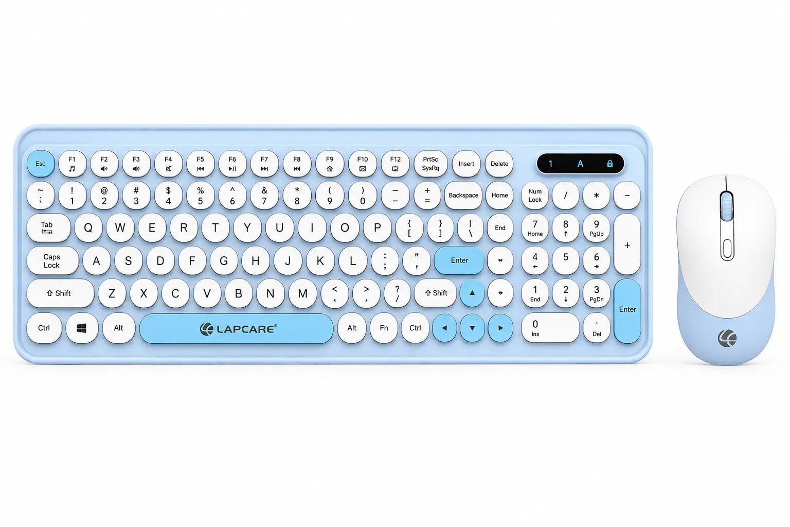 Lapcare Ramon 1 WL-105 Ergonomic Wireless Keyboard and Optical Mouse Combo Set