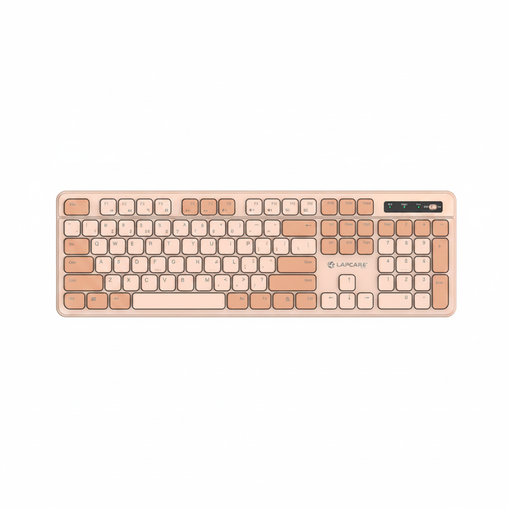Lapcare Ramon 5 WL-108 Ergonomic Wireless Keyboard and Optical Mouse Combo Set