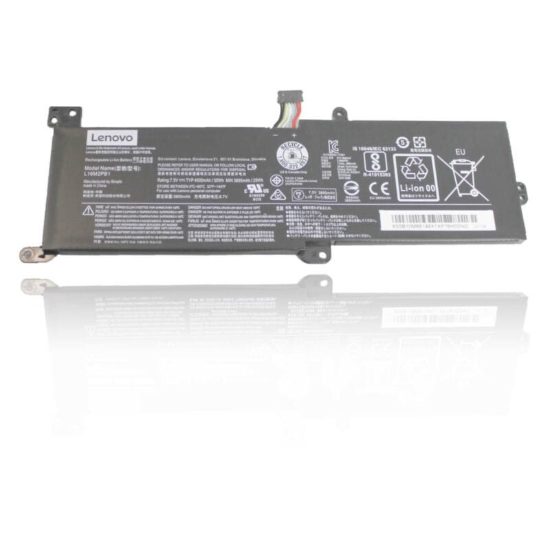 Lenovo L16L2PB2 Original 30Whr 4000mAh 7.4V 2-Cell Laptop Battery Replacement for Select Lenovo Laptops