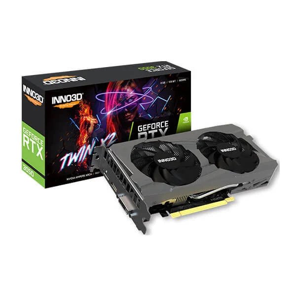 INNO3D NVIDIA GeForce RTX 3050 Twin X2 8GB GDDR6 128-Bit Gaming Graphics Card