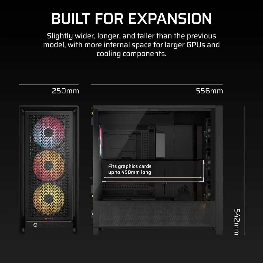 CORSAIR 5000D AIRFLOW Mid-Tower ATX PC Case with ARGB Fans