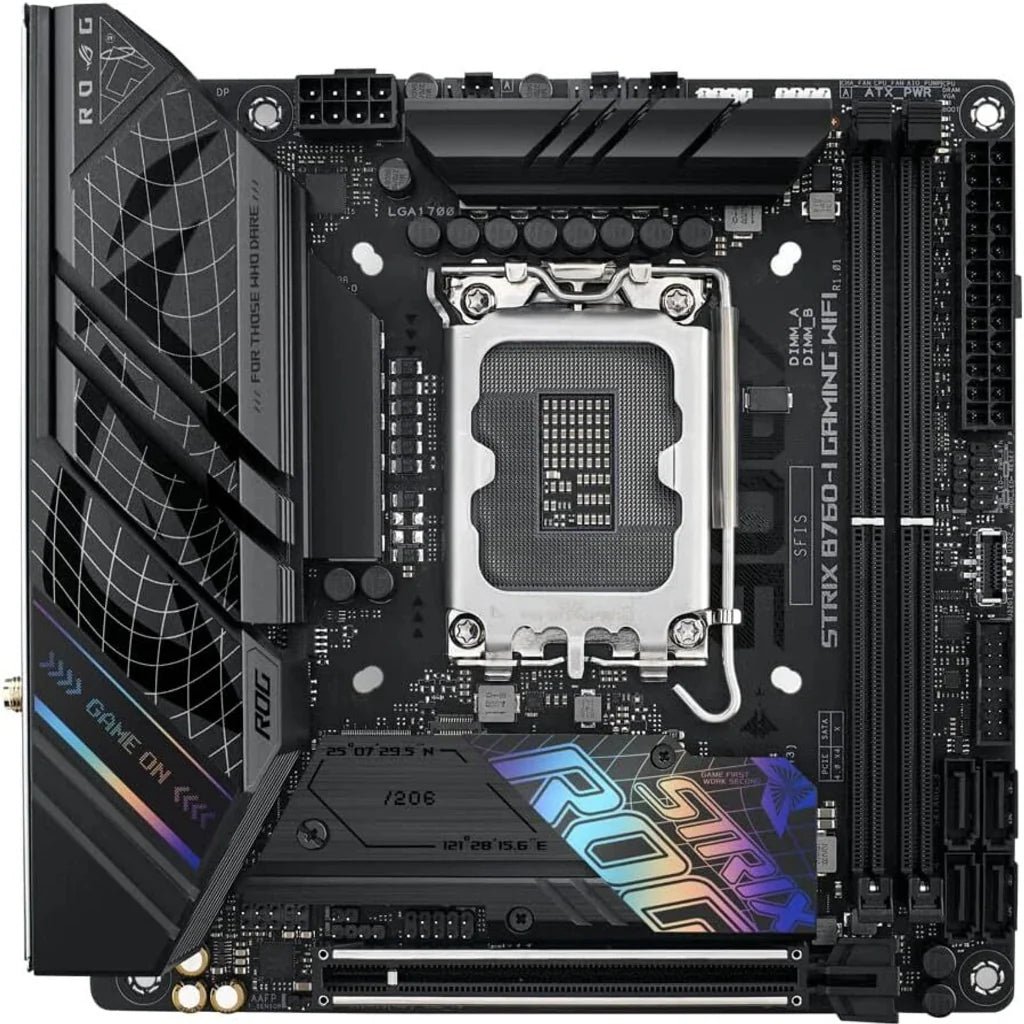 ASUS ROG STRIX B760-I GAMING WIFI D5 Intel LGA 1700 Mini-ITX Motherboard