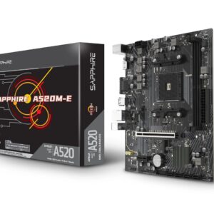 SAPPHIRE A520M-E AMD Ryzen AM4 Socket Micro-ATX Motherboard
