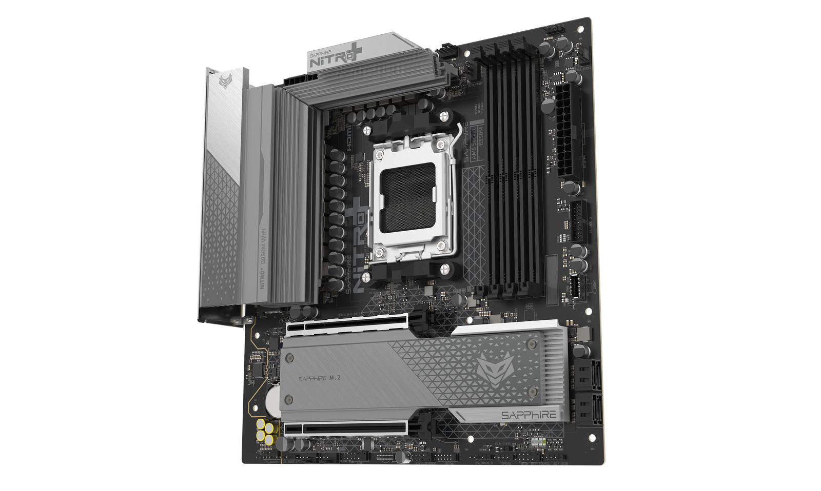 SAPPHIRE NITRO+ B850M WIFI Micro-ATX Motherboard for AMD AM5 Ryzen 7000/8000/9000 Series Processors